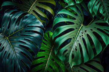 Obraz na płótnie Canvas tropical foliage. Generative AI