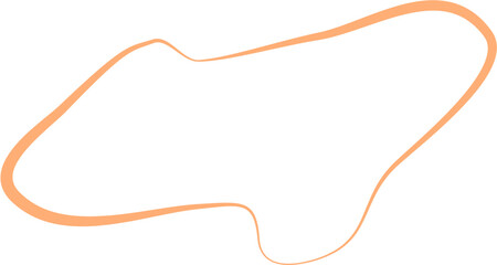 Fototapeta premium Aesthetic Blob Line Design Element Vector
