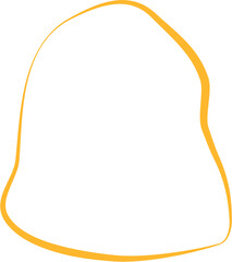 Aesthetic Blob Line Design Element Vector