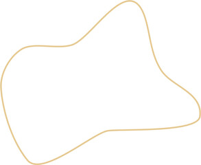 Fototapeta premium Aesthetic Blob Line Design Element Vector