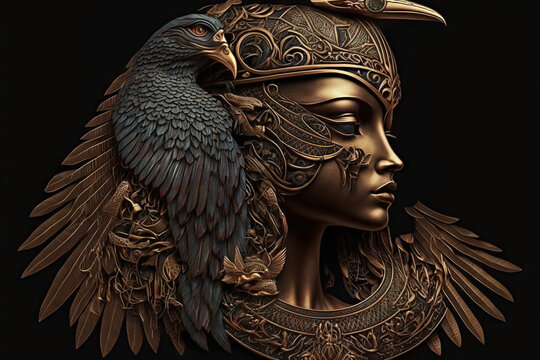 Egyptian mythology's goddess of the sky, Hathor, is also known as the goddess of love. Generative AI