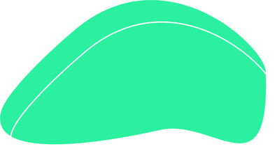 Green Aesthetic Blob Design Element Vector