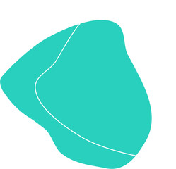 Green Aesthetic Blob Design Element Vector