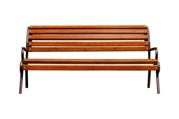 open street bench isolated from the background