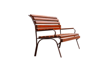 open street bench isolated from the background