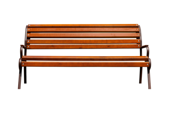 open street bench isolated from the background