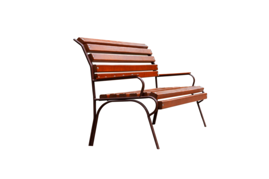 open street bench isolated from the background