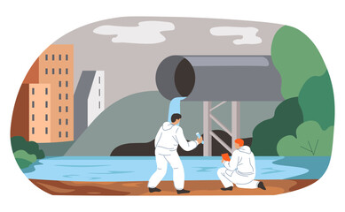 Examination of water pollution, care for nature