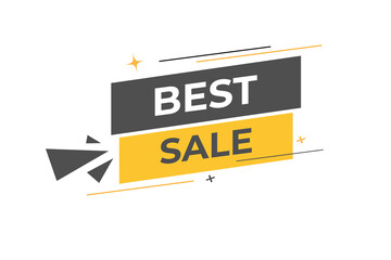Best Sale Button. web template, Speech Bubble, Banner Label Best Sale.  sign icon Vector illustration