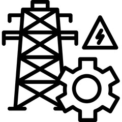 electrical line icon