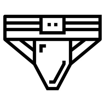 Jockstrap Line Icon Style