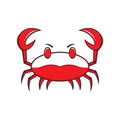Crab seafood logo template vector icon