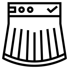 skirt line icon style