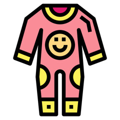 Pajamas filled outline icon style