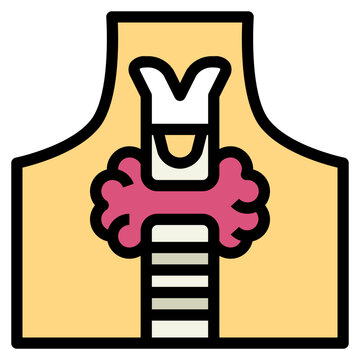 recommend clip art: thyroid filled outline icon style