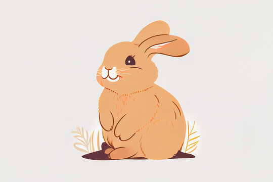 adorable smiling rabbit