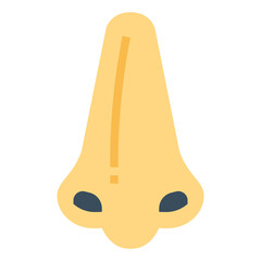 nose flat icon style