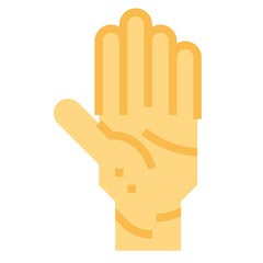 palm flat icon style