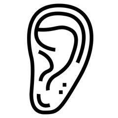 ear line icon style