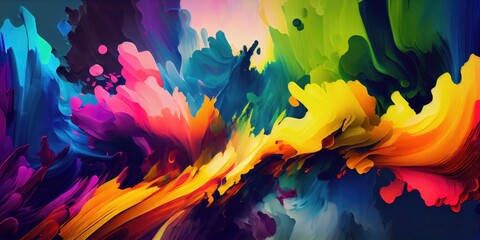 Abstract color gen background, colorful backdrop - generative ai
