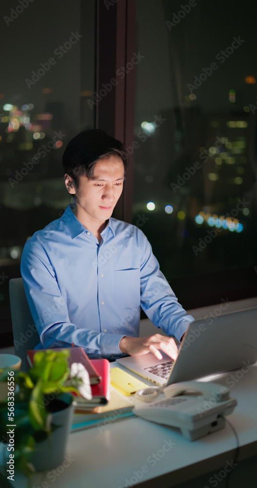 Canvas Prints business man drinks beverage