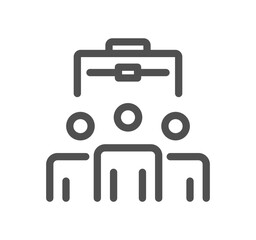 Calculation and accounting related icon outline and linear vector.