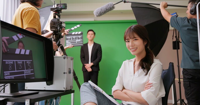 Film crew in action