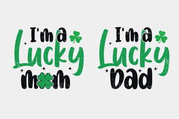 St. Patrick's Day Sublimation Typography T Shirt design