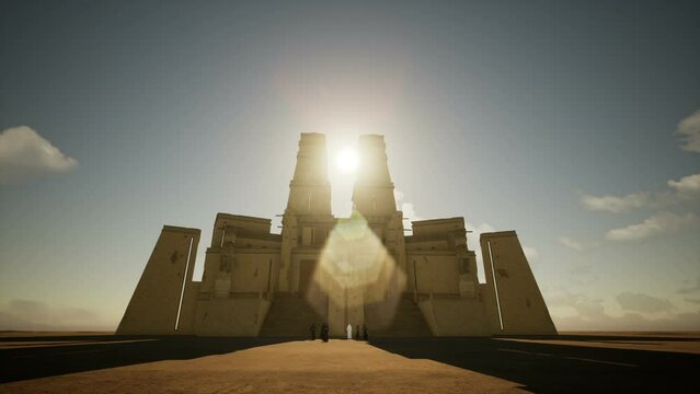 Prophet And Ziggurat 3D Video Animation