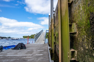 The pier at Ballina harbour in County Mayo - Ireland