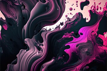 Abstract purple paint generative ai background with marble pattern