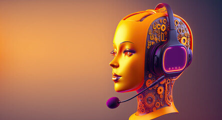 Women Ai Chat bot to service customer , Generative Ai