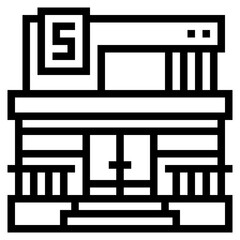 shop line icon style