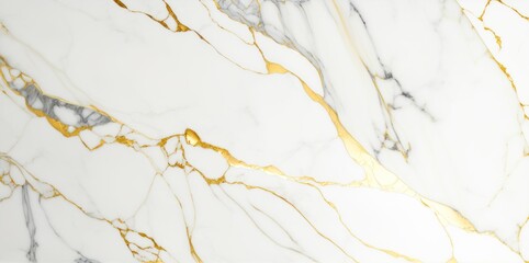 Calacatta marble with golden veins background