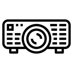 projector line icon style