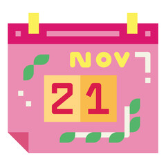 calendar flat icon style