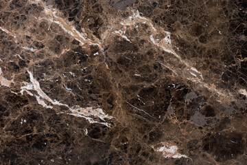 Naklejka na ściany i meble Emperador dark Marble background, stylish texture for design work. Slab photo. Soft matt material texture for exterior home decoration, 3d, floor tiles and ceramic wall tiles surface. Stone wallpaper.