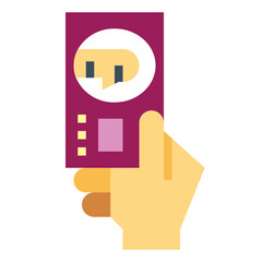 give money flat icon style