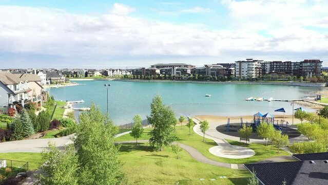 Mahogany Lake Beach Views In Calgary