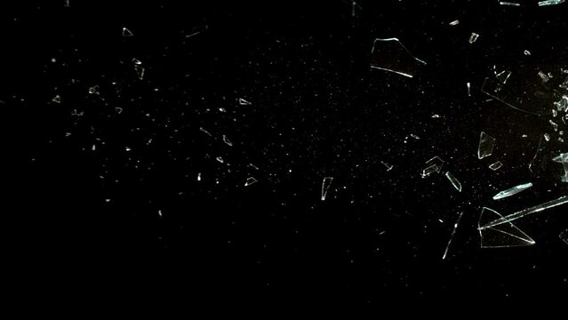 Super Slow Motion Shot of Real Glass Break