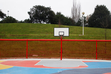 basketball court in the park