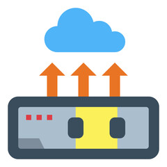 Transfer Appliance flat icon style