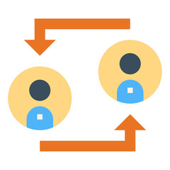 user flat icon style