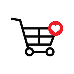 Trolley icon vector on trendy design