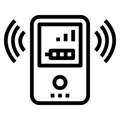 pocket wifi line icon style