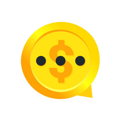 Money chat talk. Illustration vector