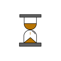 hand holding hourglass