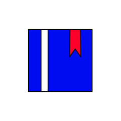 blue book with a letter