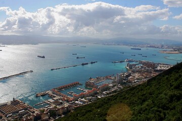 Fototapeta na wymiar Hafen von Gibraltar