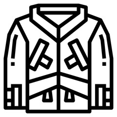 jacket line icon style